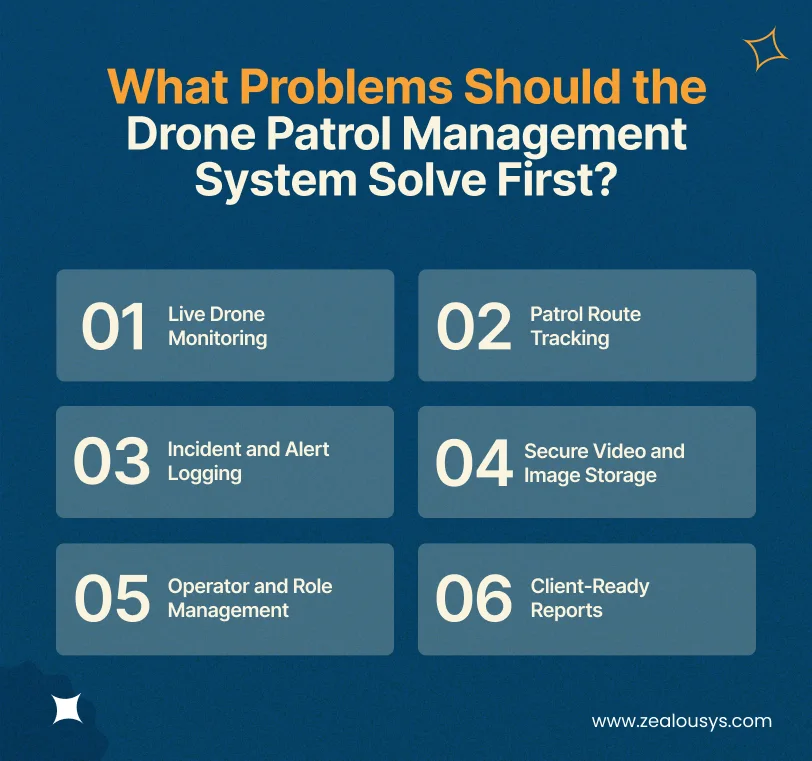 What Problems Should the Drone Patrol Management System Solve